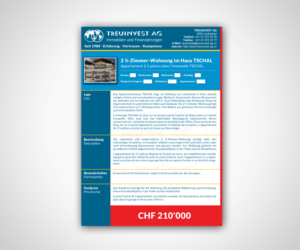 Brochure Design by neboica for TREUINVEST AG | Design: #13513747