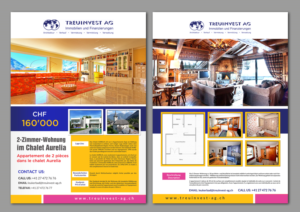Brochure Design by debdesign for TREUINVEST AG | Design: #13518964