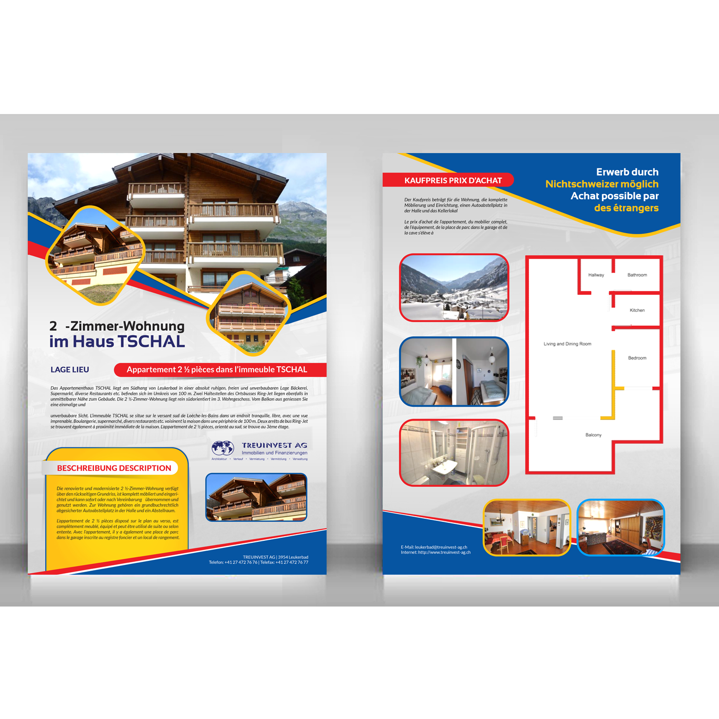 Brochure Design by debdesign for TREUINVEST AG | Design #13521162