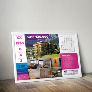 New modern and colorful Brochure for Real Estate shop window/showcase | Diseño de Brochure por banedsgn