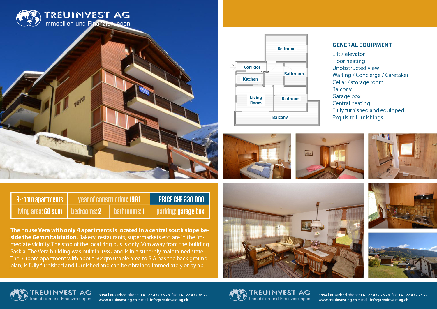 Diseño de Brochure por SunInLow para TREUINVEST AG | Diseño #13826444