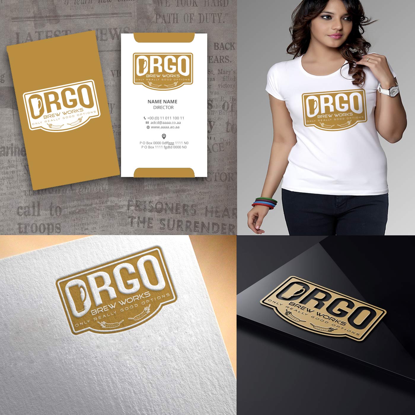 Logo Design by zebronicgraphic for ORGO Brew Works | Design #13627917