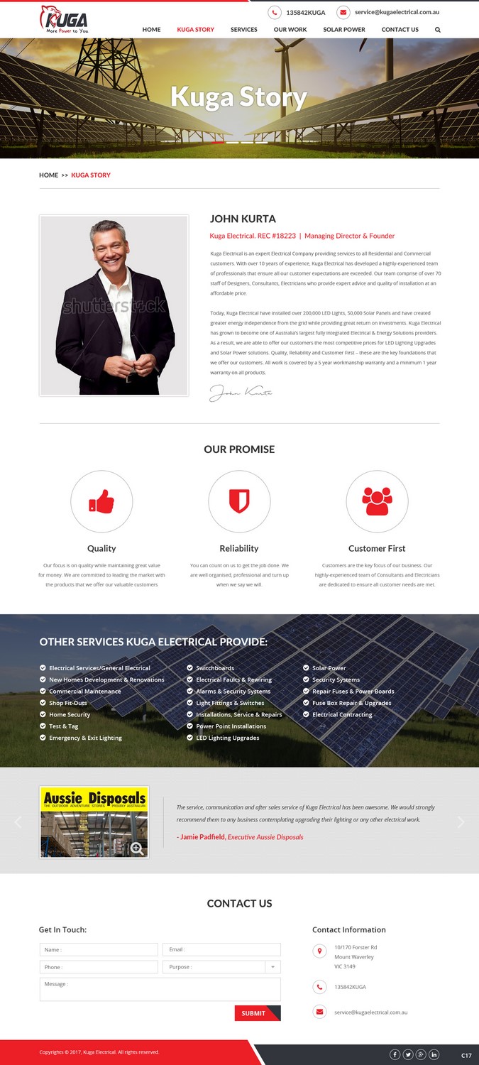 Web Design by pb for this project | Design #13627992