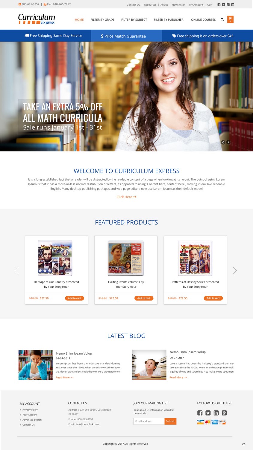 Web Design by pb for Curriculum Express | Design #13546968