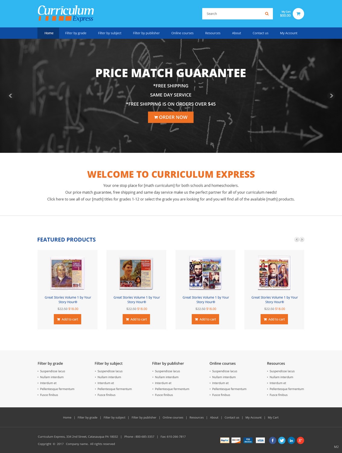 Web Design by pb for Curriculum Express | Design #13546974