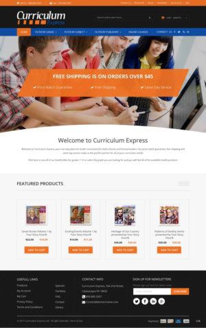 Web Design by pb for Curriculum Express | Design: #13561001