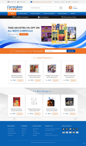 Web Design by pb for Curriculum Express | Design: #13809043