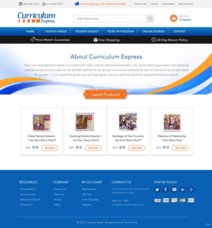 Web Design by pb for Curriculum Express | Design: #13858399