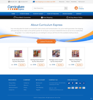 Web Design by pb for Curriculum Express | Design: #13858400