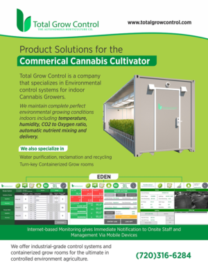 Control systems for cannabis growers needs ad | Advertisement Design by D Creative