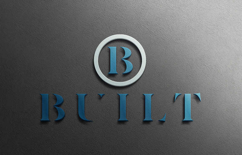 Logo Design by I AM NOBODY for Built Construction Incorporated  | Design #13543833