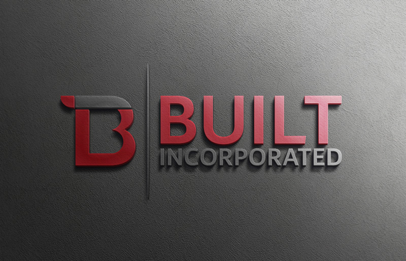 Logo Design by I AM NOBODY for Built Construction Incorporated  | Design #13543834