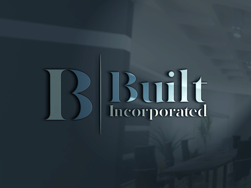 Logo Design by I AM NOBODY for Built Construction Incorporated  | Design #13543842