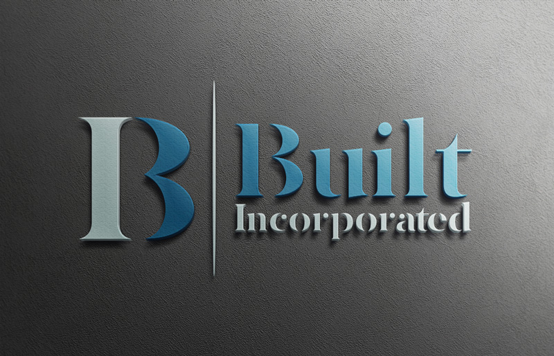 Logo Design by I AM NOBODY for Built Construction Incorporated  | Design #13543845