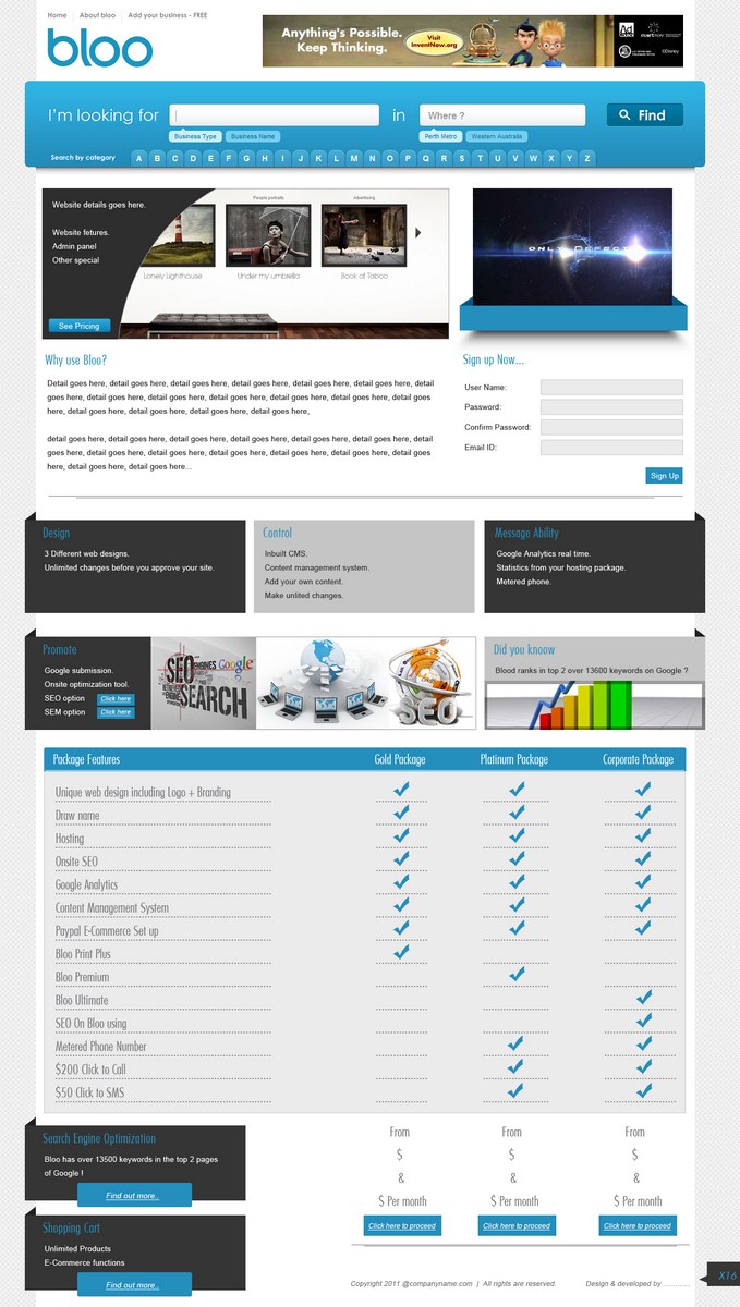 Web Design by pb for this project | Design #541448