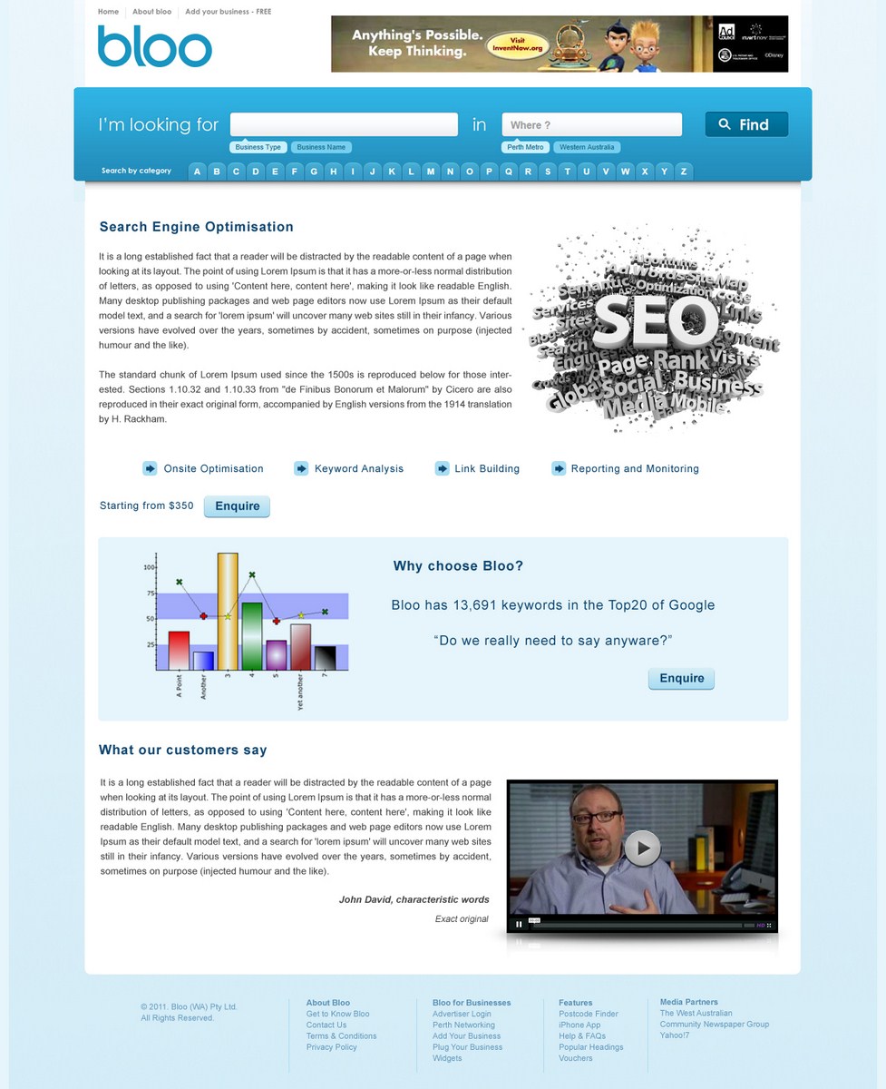 Web Design by pb for this project | Design #552576