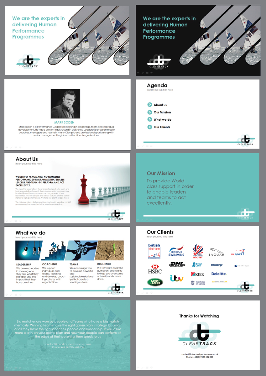 PowerPoint Design by rkailas for Clear track Performance Ltd | Design #13624975
