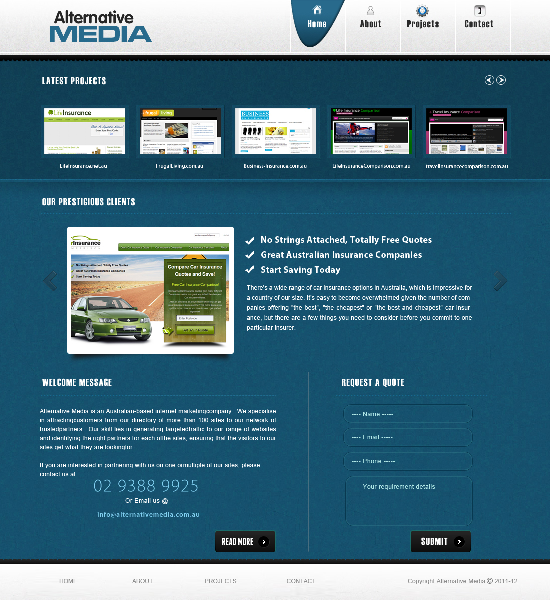 Web Design by webxvision for Alternative Media | Design #543842