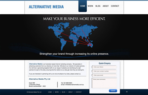 Web Design by pb for Alternative Media | Design: #543392