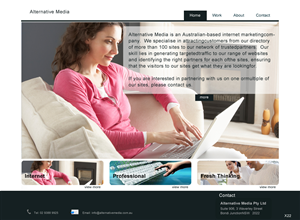 Web Design by pb for Alternative Media | Design: #543396