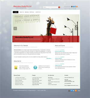 Web Design by pb for Alternative Media | Design: #543400