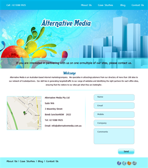 Web Design by pb for Alternative Media | Design: #543403