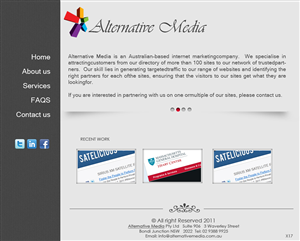 Web Design by pb for Alternative Media | Design: #543410