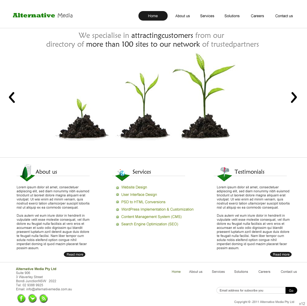 Web-Design von pb für Alternative Media | Design #543412