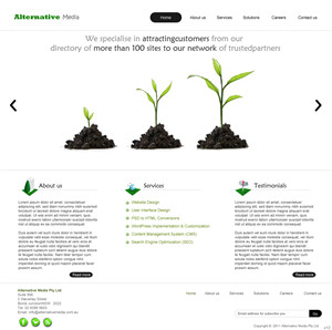 Web Design by pb for Alternative Media | Design: #543412