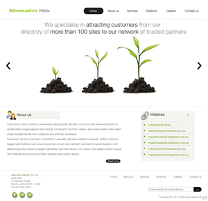 Web Design by pb for Alternative Media | Design: #546640