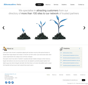 Web Design by pb for Alternative Media | Design: #546641