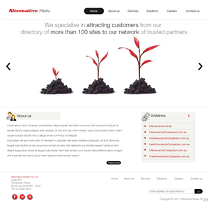 Web Design by pb for Alternative Media | Design: #546642