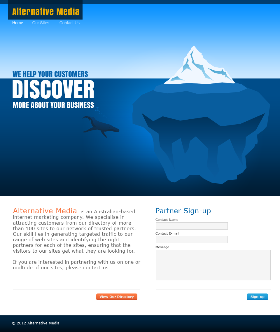 Web Design par ReyeR pour Alternative Media | Design #548005