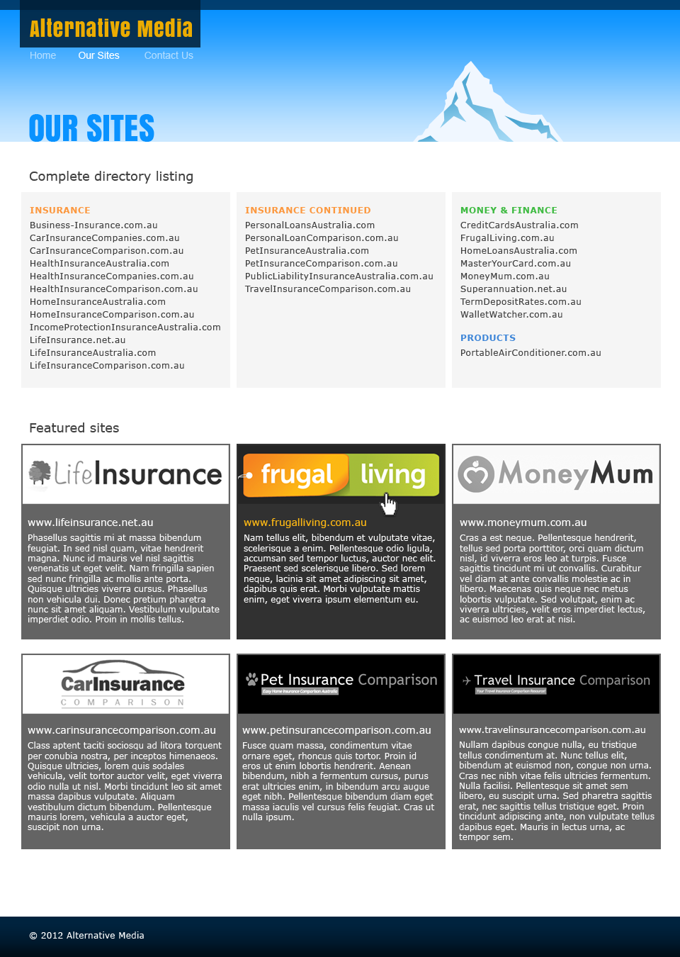 Web Design by ReyeR for Alternative Media | Design #548770