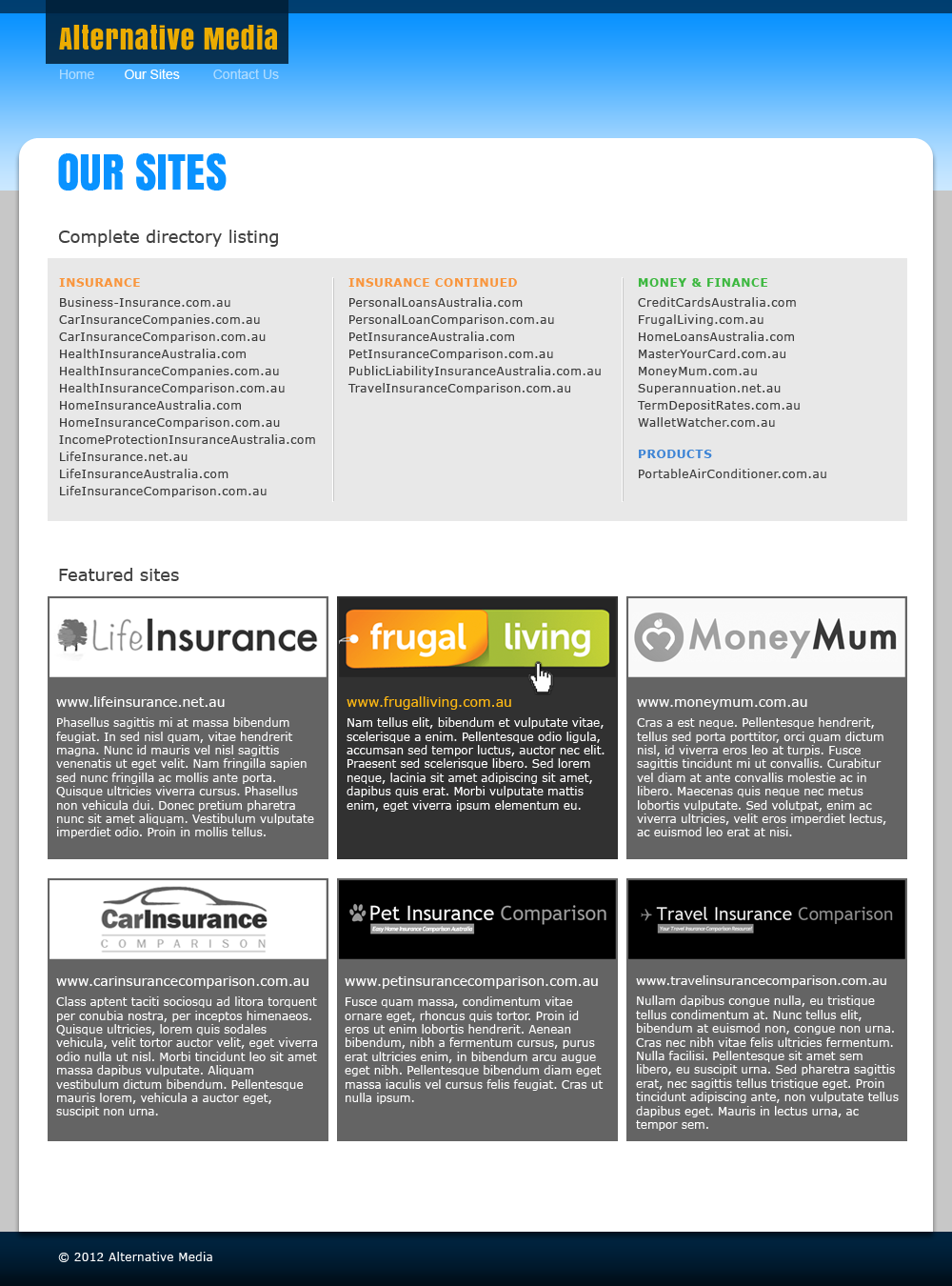 Web Design by ReyeR for Alternative Media | Design #560359