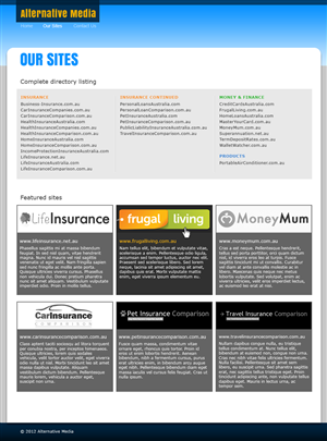 Web Design by ReyeR for Alternative Media | Design: #560359