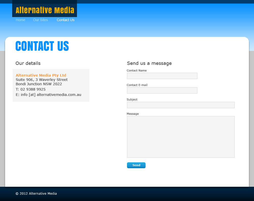 Web Design by ReyeR for Alternative Media | Design #560402