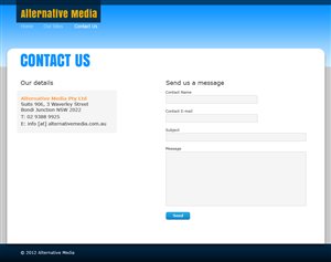 Web Design by ReyeR for Alternative Media | Design: #560402