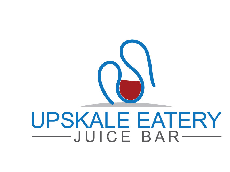 elegant playful restaurant logo design for upskale eatery juice la fitness juice bar menu