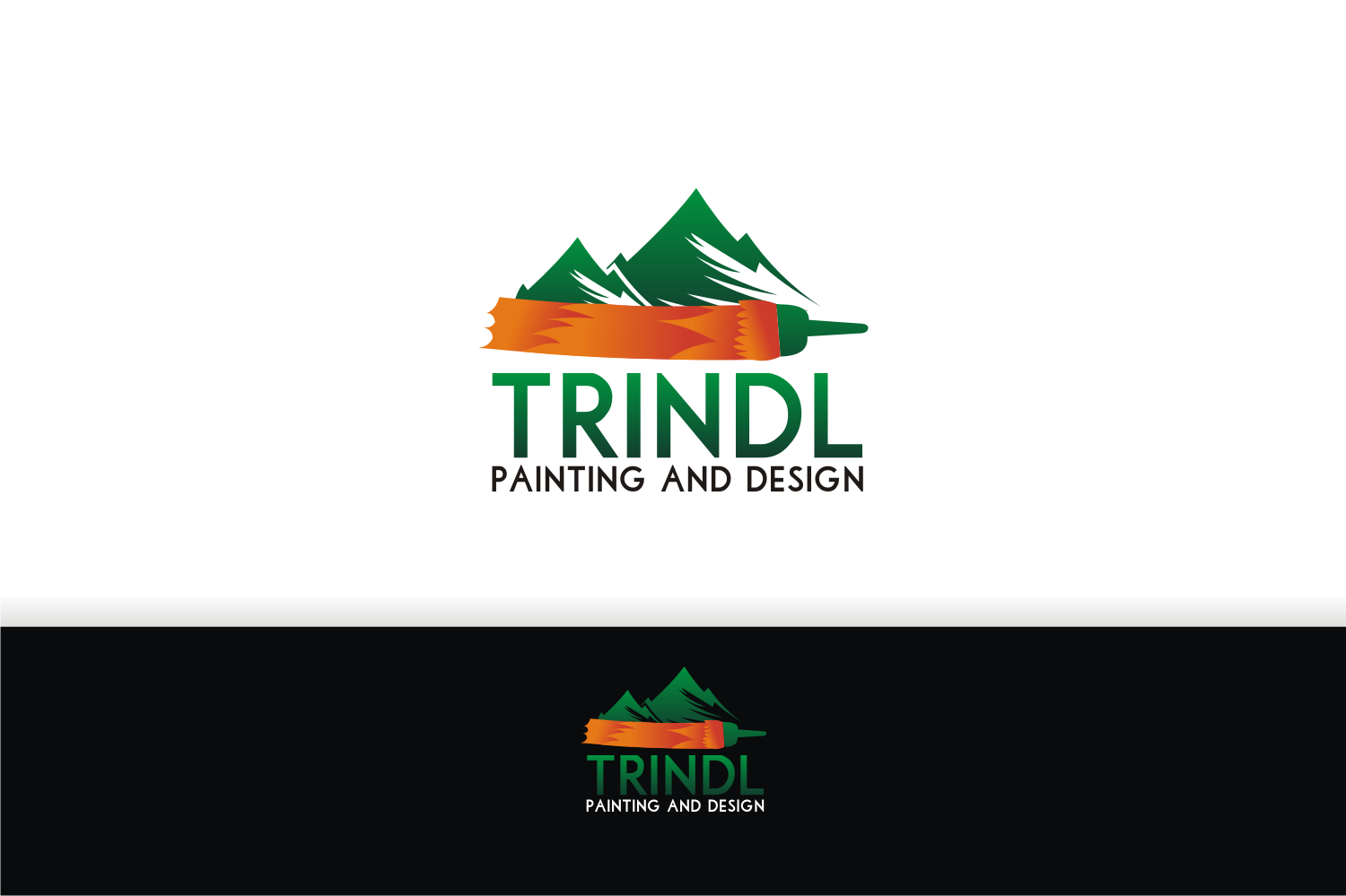 Logo Design by T I K H E - L M W for Trindl Painting and Design | Design #13549833