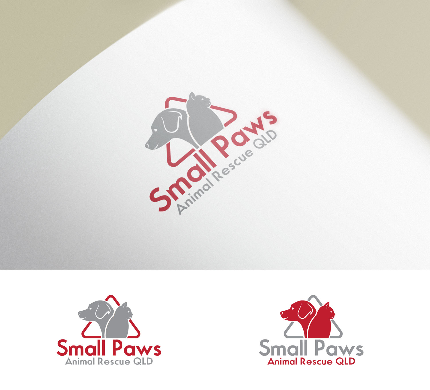 Logo Design by Impressive Solutions for Small Paws Animal Rescue QLD | Design #13560725
