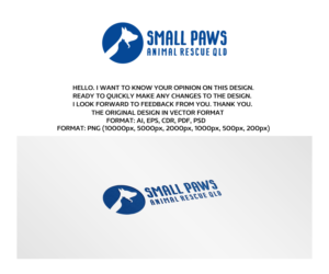 Diseño de Logo por artsterdam para Small Paws Animal Rescue QLD | Diseño: #13534153