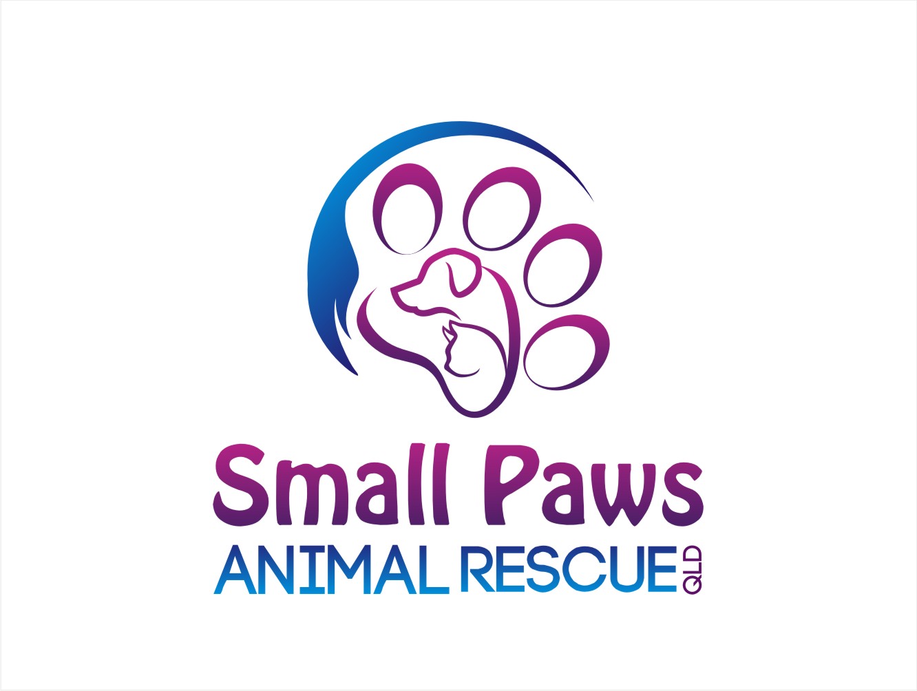 Logo Design by Soul Light for Small Paws Animal Rescue QLD | Design #13605224