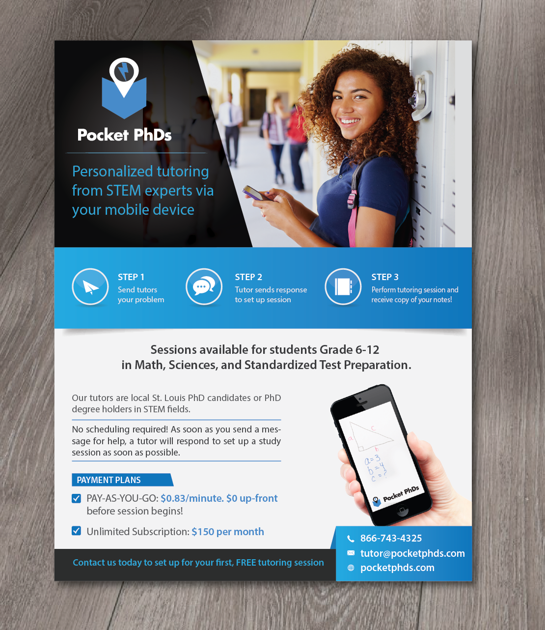 Flyer Design by alex989 for Pocket PhDs, Inc | Design #13544629