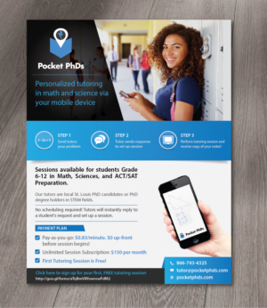 Flyer Design by alex989 for Pocket PhDs, Inc | Design: #13586333