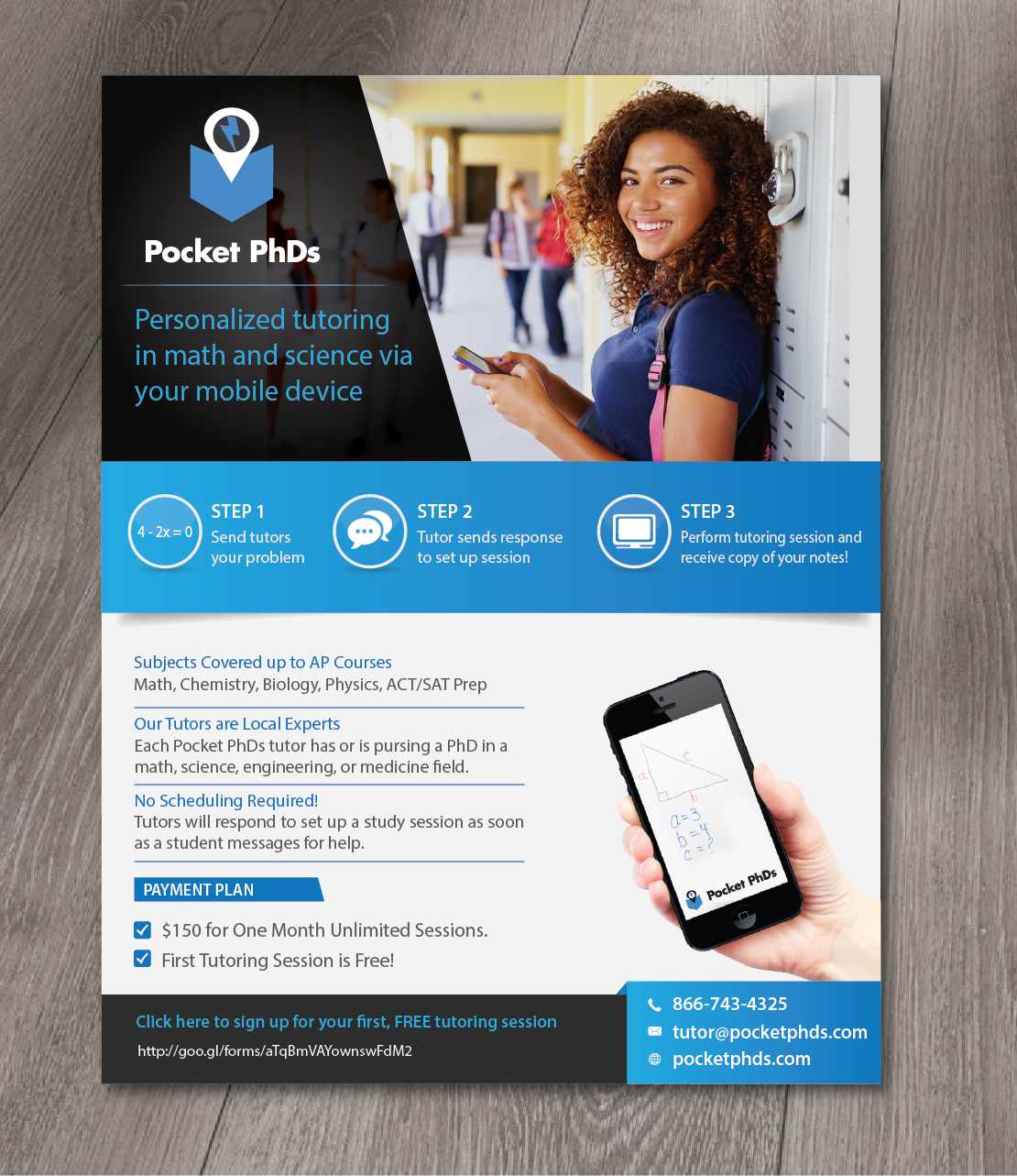 Flyer Design by alex989 for Pocket PhDs, Inc | Design #13596721