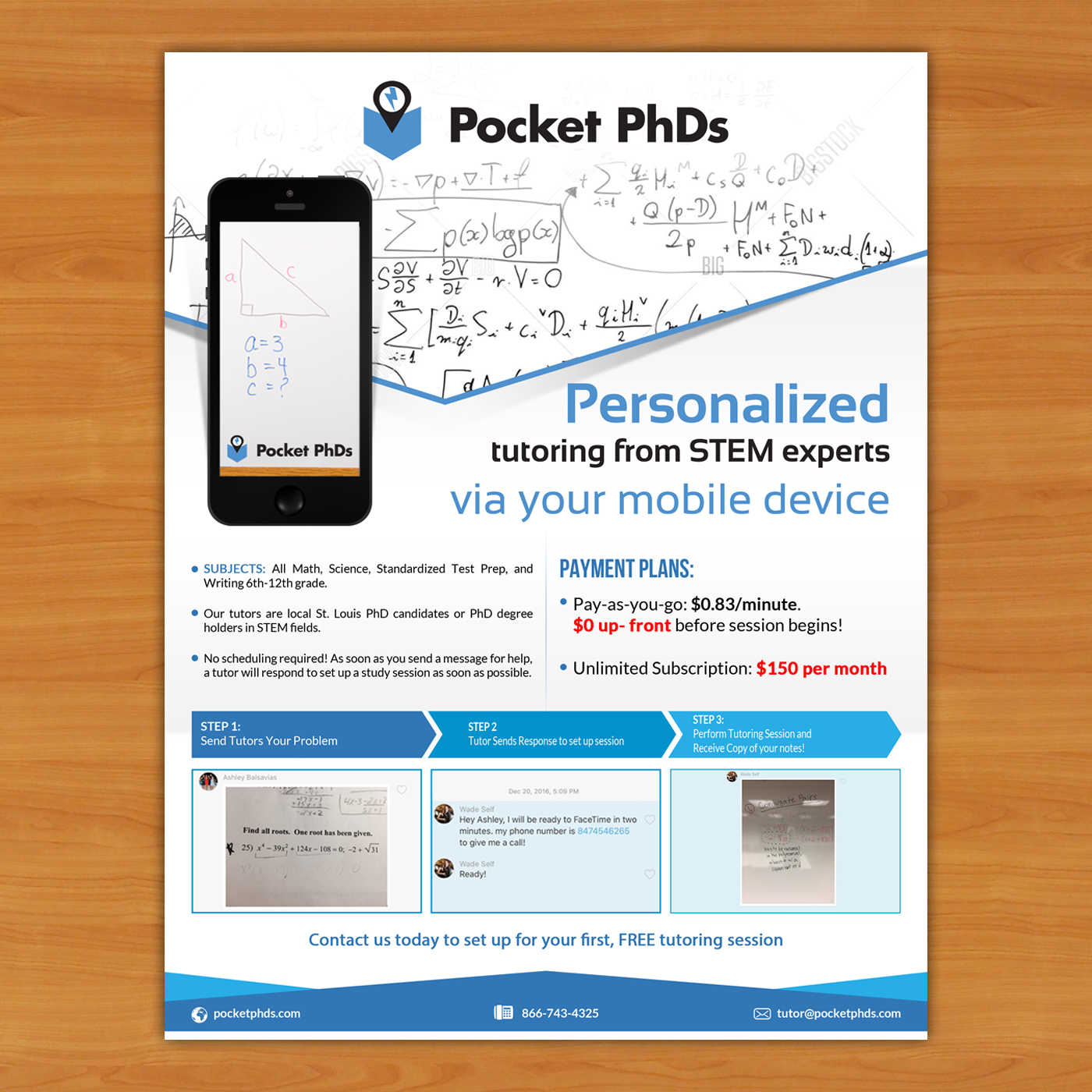 Flyer Design by debdesign for Pocket PhDs, Inc | Design #13538721
