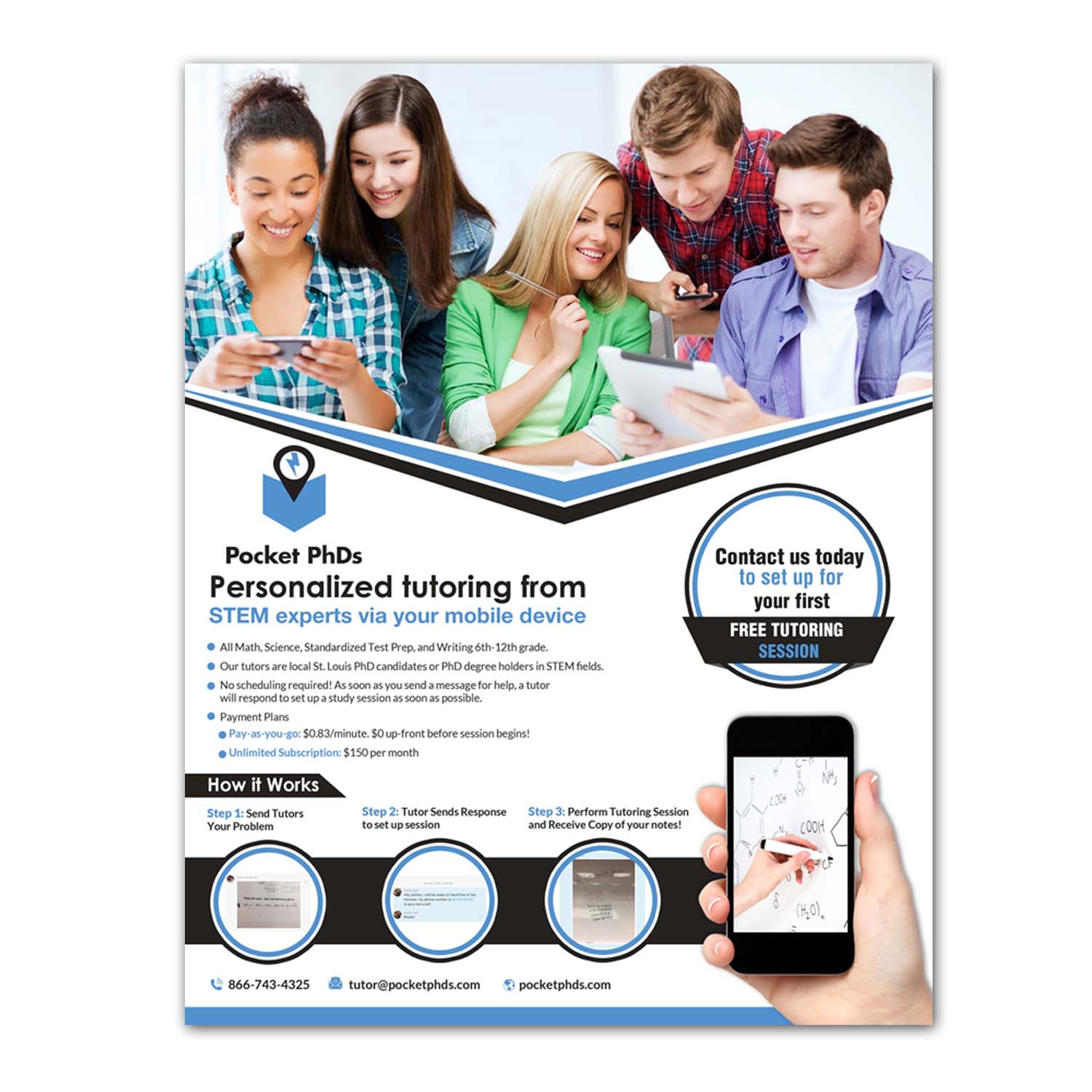 Flyer Design by creative.bugs for Pocket PhDs, Inc | Design #13537722