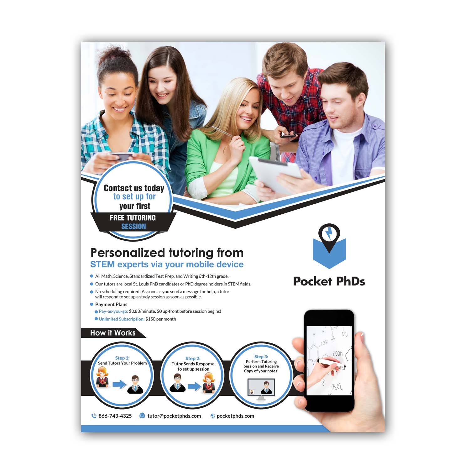 Flyer Design by creative.bugs for Pocket PhDs, Inc | Design #13591297