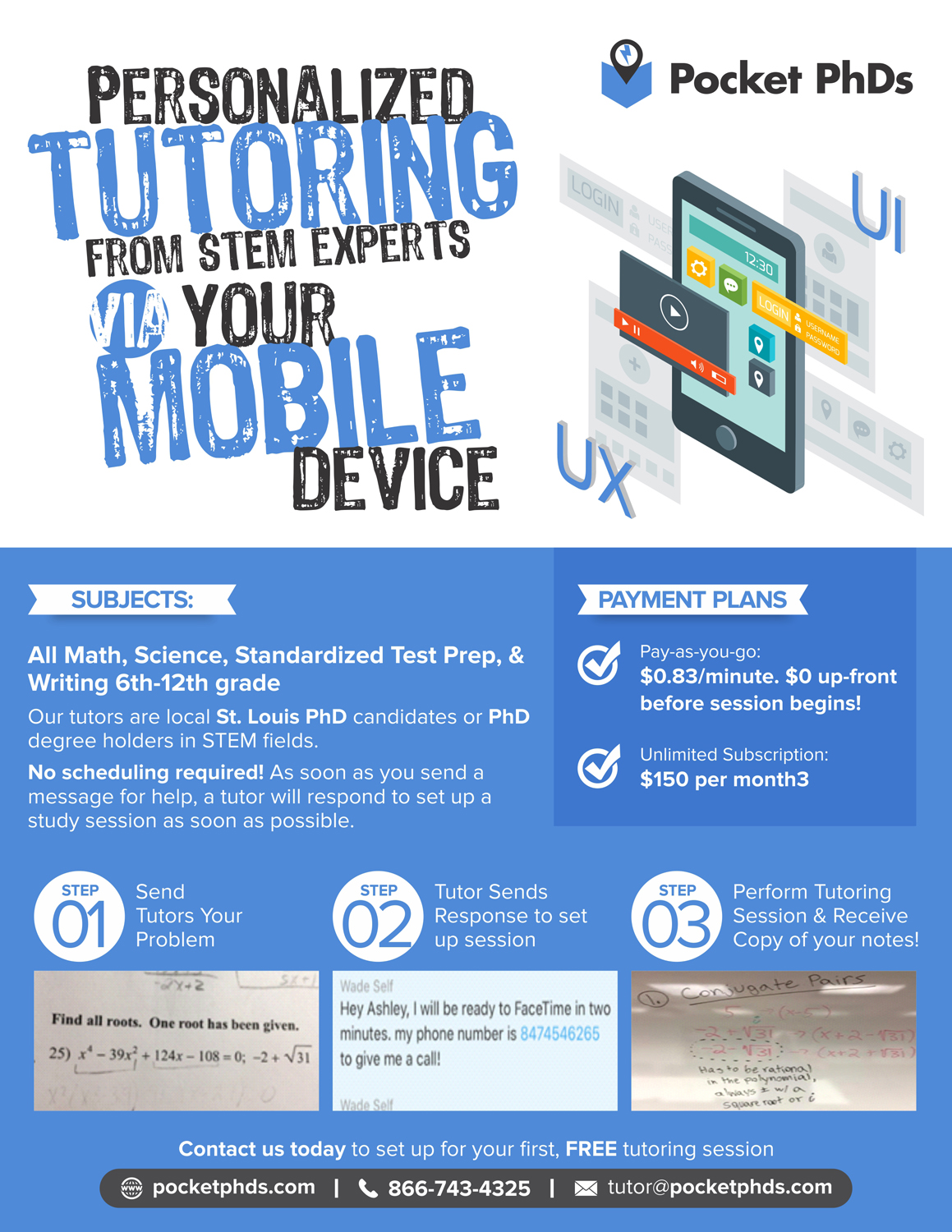 Flyer Design by Marketing Wings for Pocket PhDs, Inc | Design #13585584
